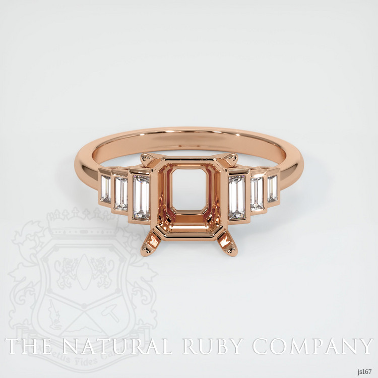 18K Rose Gold Antique Style Ring Setting