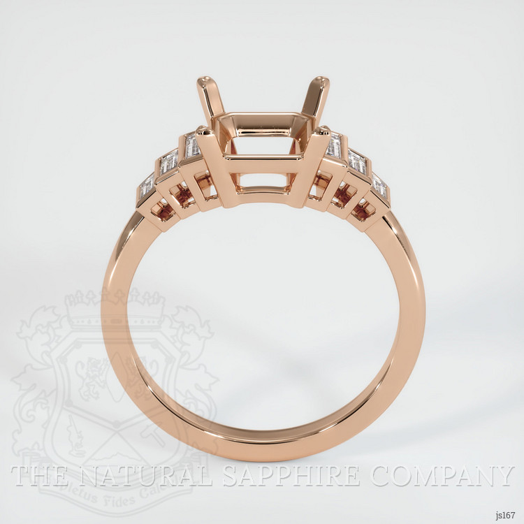 18K Rose Gold Antique Style Ring Setting