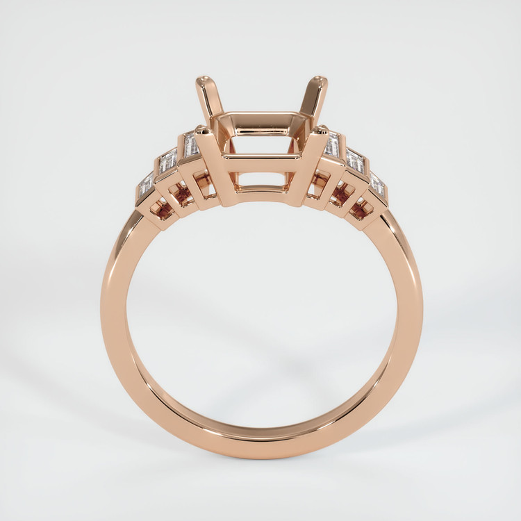 18K Rose Gold Antique Style Ring Setting