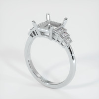 10K White Gold Antique Style Ring Setting Video