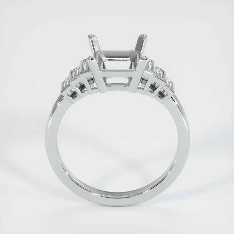 14K White Gold Antique Style Ring Setting