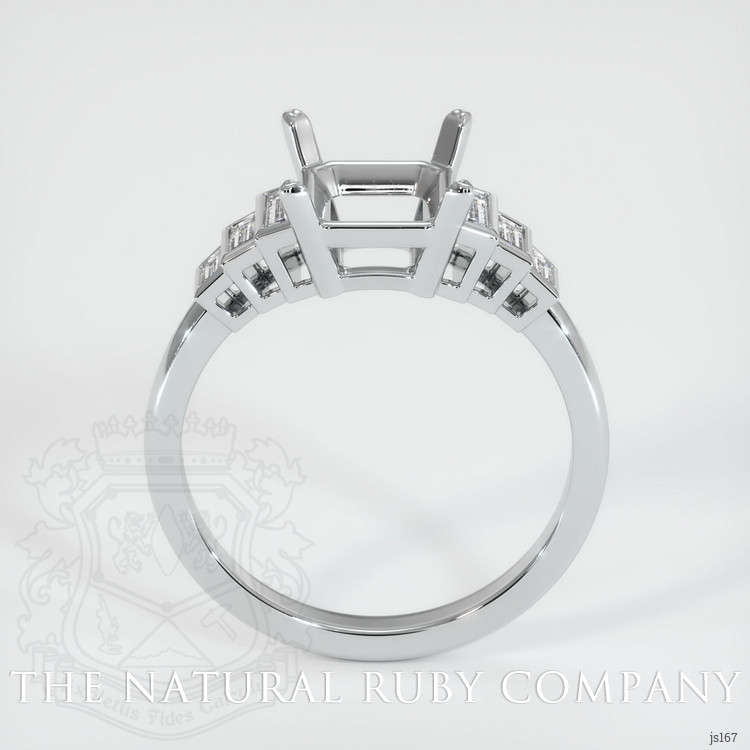 14K White Gold Antique Style Ring Setting