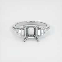 18K White Gold Antique Style Ring Setting Image