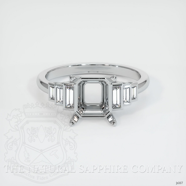 18K White Gold Antique Style Ring Setting