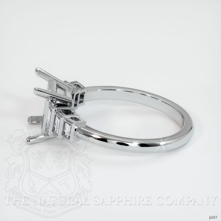 18K White Gold Antique Style Ring Setting