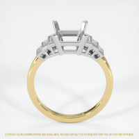 14K White & Yellow Antique Style Ring Setting Image