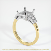 18K White & Yellow Antique Style Ring Setting Video