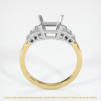 18K White & Yellow Antique Style Ring Setting Image