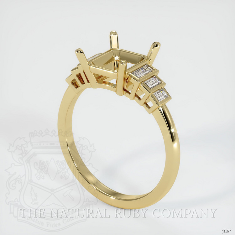 10K Yellow Gold Antique Style Ring Setting