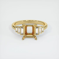 10K Yellow Gold Antique Style Ring Setting Image