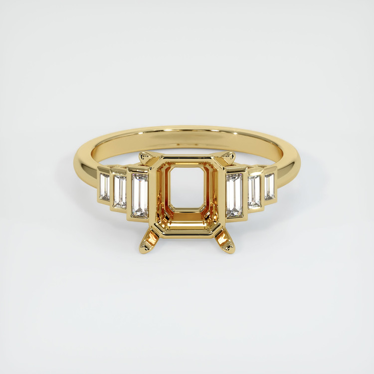 10K Yellow Gold Antique Style Ring Setting