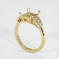 14K Yellow Gold Antique Style Ring Setting Video