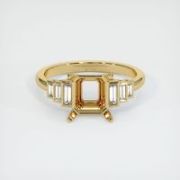 14K Yellow Gold Antique Style Ring Setting Image