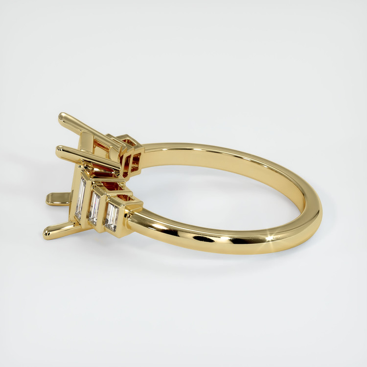 14K Yellow Gold Antique Style Ring Setting