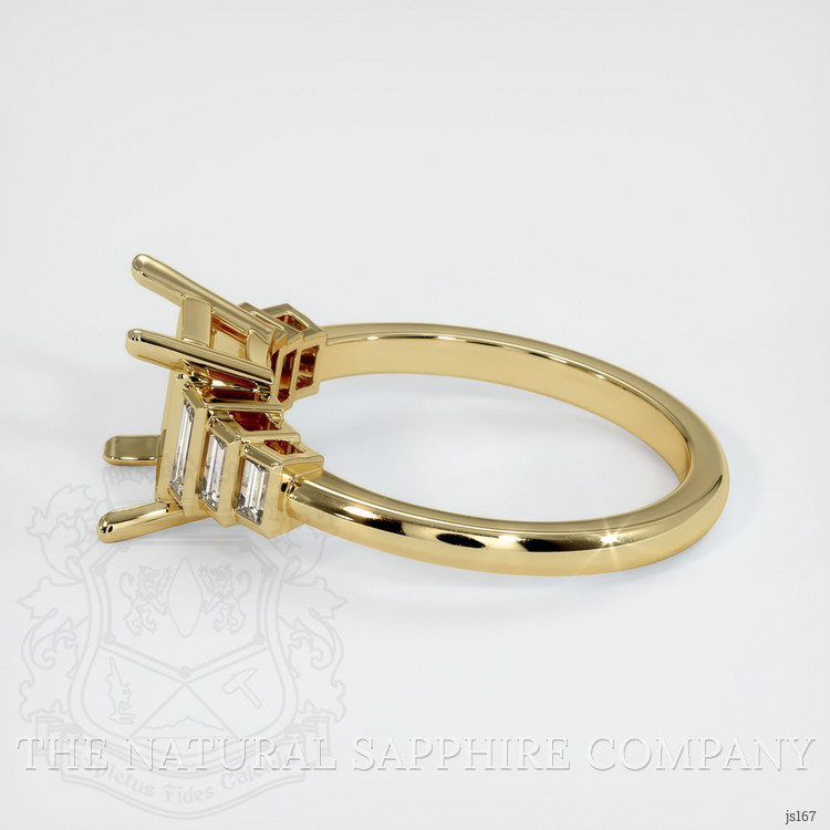 14K Yellow Gold Antique Style Ring Setting