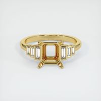 18K Yellow Gold Antique Style Ring Setting Image