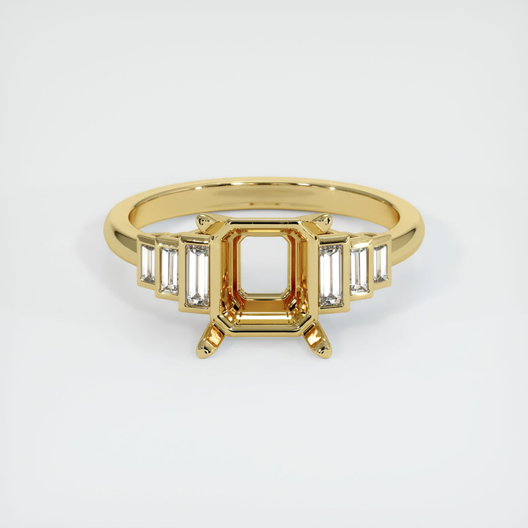 18K Yellow Gold Antique Style Ring Setting