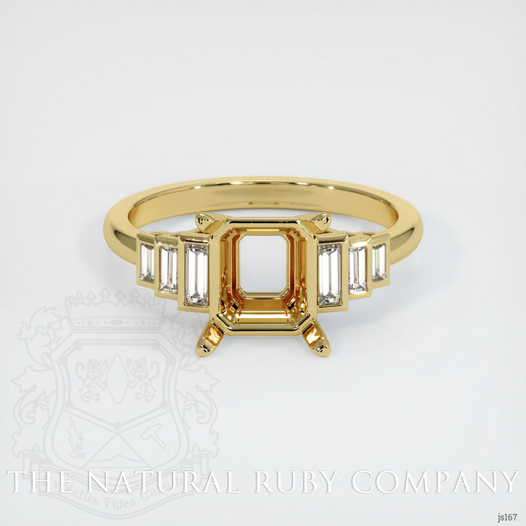18K Yellow Gold Antique Style Ring Setting