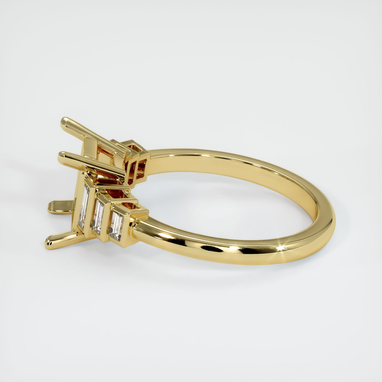 18K Yellow Gold Antique Style Ring Setting