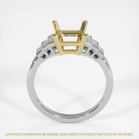 14K Yellow & White Antique Style Ring Setting Image