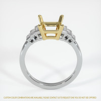 18K Yellow & White Antique Style Ring Setting Image