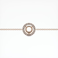 14K Rose Gold Pave Bracelet Setting Video