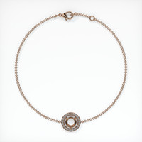 14K Rose Gold Pave Bracelet Setting Image