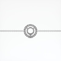 14K White Gold Pave Bracelet Setting Video