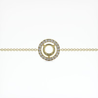 14K Yellow Gold Pave Bracelet Setting Video