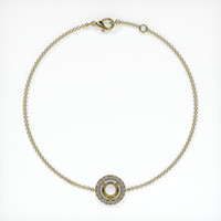 14K Yellow Gold Pave Bracelet Setting Image