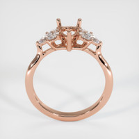 14K Rose Gold Accent Stones Ring Setting Image