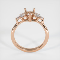 18K Rose Gold Accent Stones Ring Setting Image