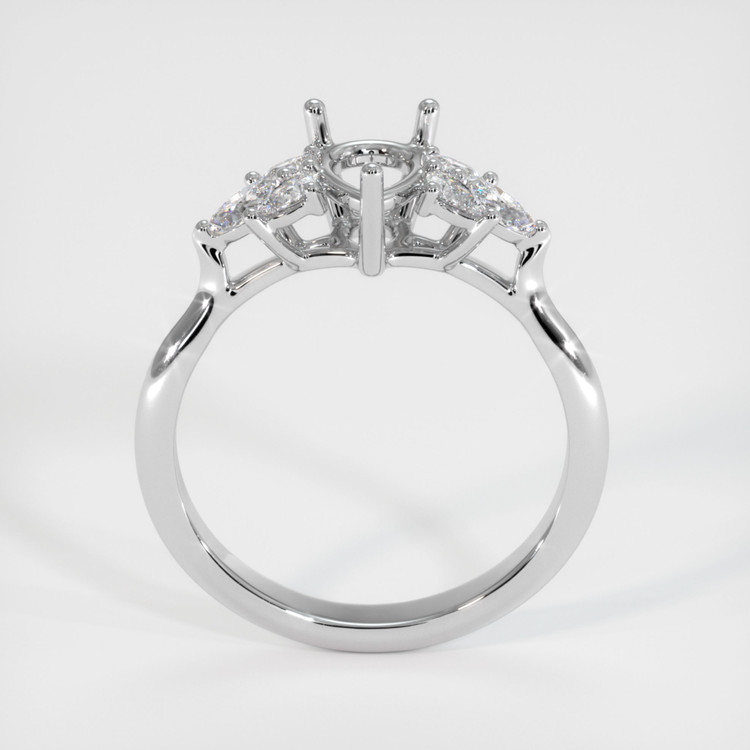 Silver Accent Stones Ring Setting