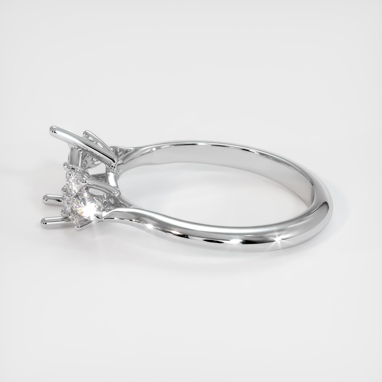 10K White Gold Accent Stones Ring Setting