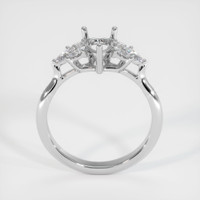 14K White Gold Accent Stones Ring Setting Image