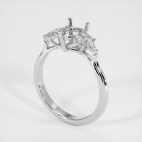 18K White Gold Accent Stones Ring Setting Video