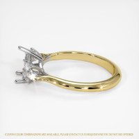 18K White & Yellow Side Stones Ring Image