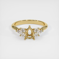 10K Yellow Gold Accent Stones Ring Setting Image