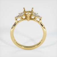 18K Yellow Gold Accent Stones Ring Setting Image