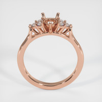14K Rose Gold Accent Stones Ring Setting Image