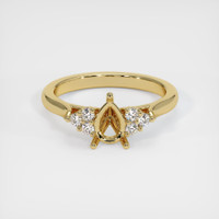 10K Yellow Gold Accent Stones Ring Setting Image