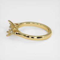 18K Yellow Gold Accent Stones Ring Setting Image