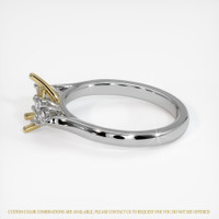 14K Yellow & White Accent Stones Ring Setting Image