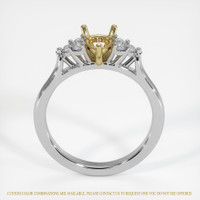18K Yellow & White Accent Stones Ring Setting Image