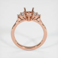 14K Rose Gold Accent Stones Ring Setting Image