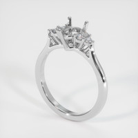 18K White Gold Accent Stones Ring Setting Video