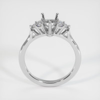 18K White Gold Accent Stones Ring Setting Image