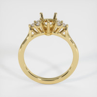 10K Yellow Gold Accent Stones Ring Setting Image