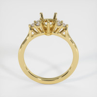 18K Yellow Gold Accent Stones Ring Setting Image