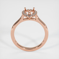 14K Rose Gold Pave Ring Setting Image